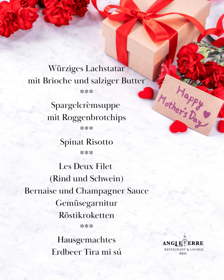 Muttertag 2026 Menü